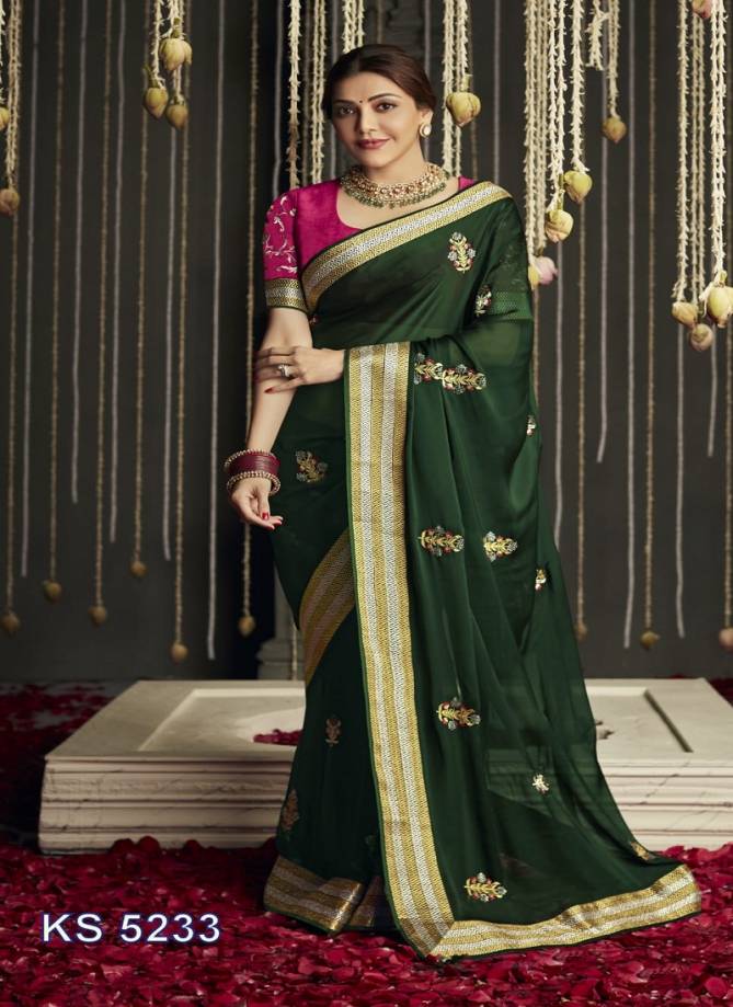 Kajal 11 By KImora Pure Soft Silk Designer Saree Catalog